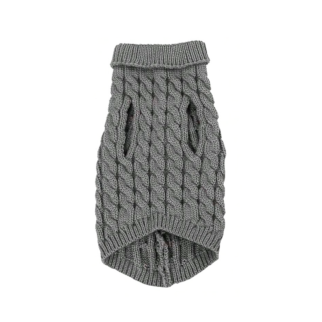 Soft Knitted Sweater - Grey