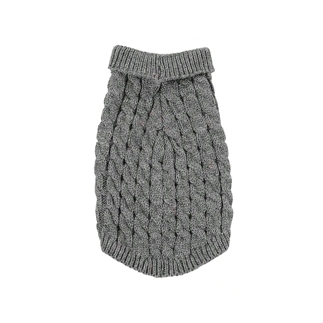 Soft Knitted Sweater - Grey