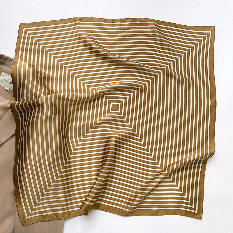 Striped Silk Scarf