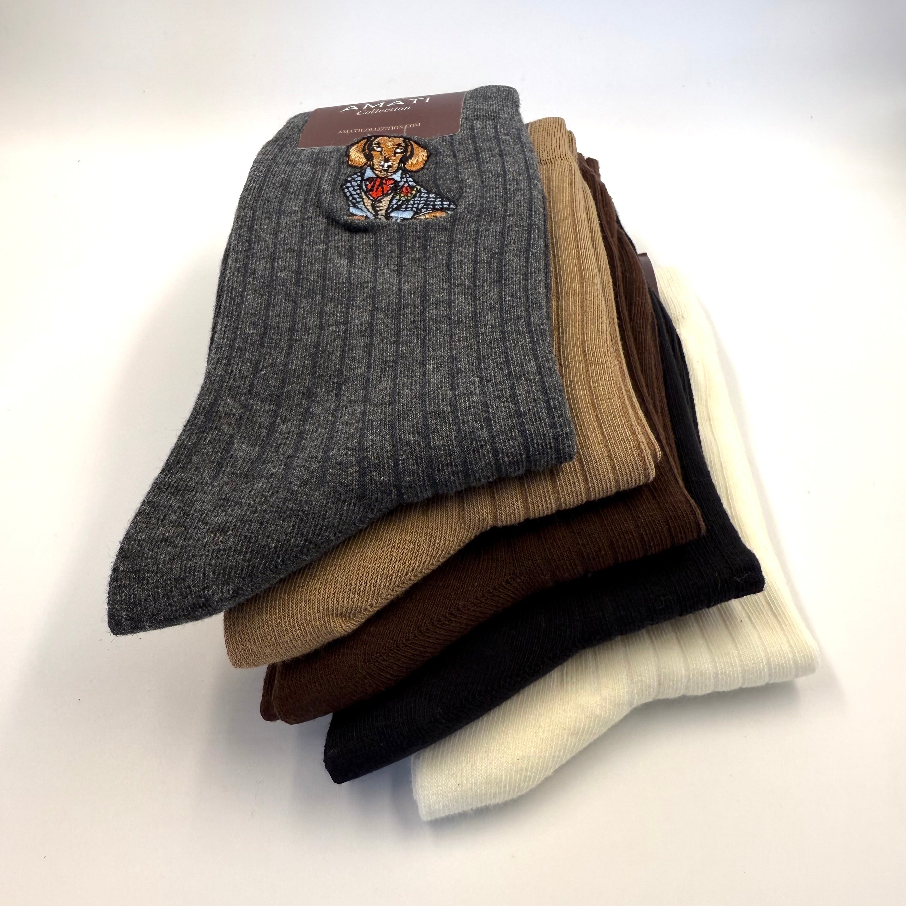 Dachshund Socks Gray