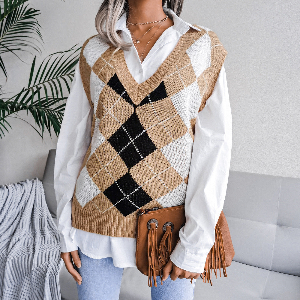 Knitted College Vest