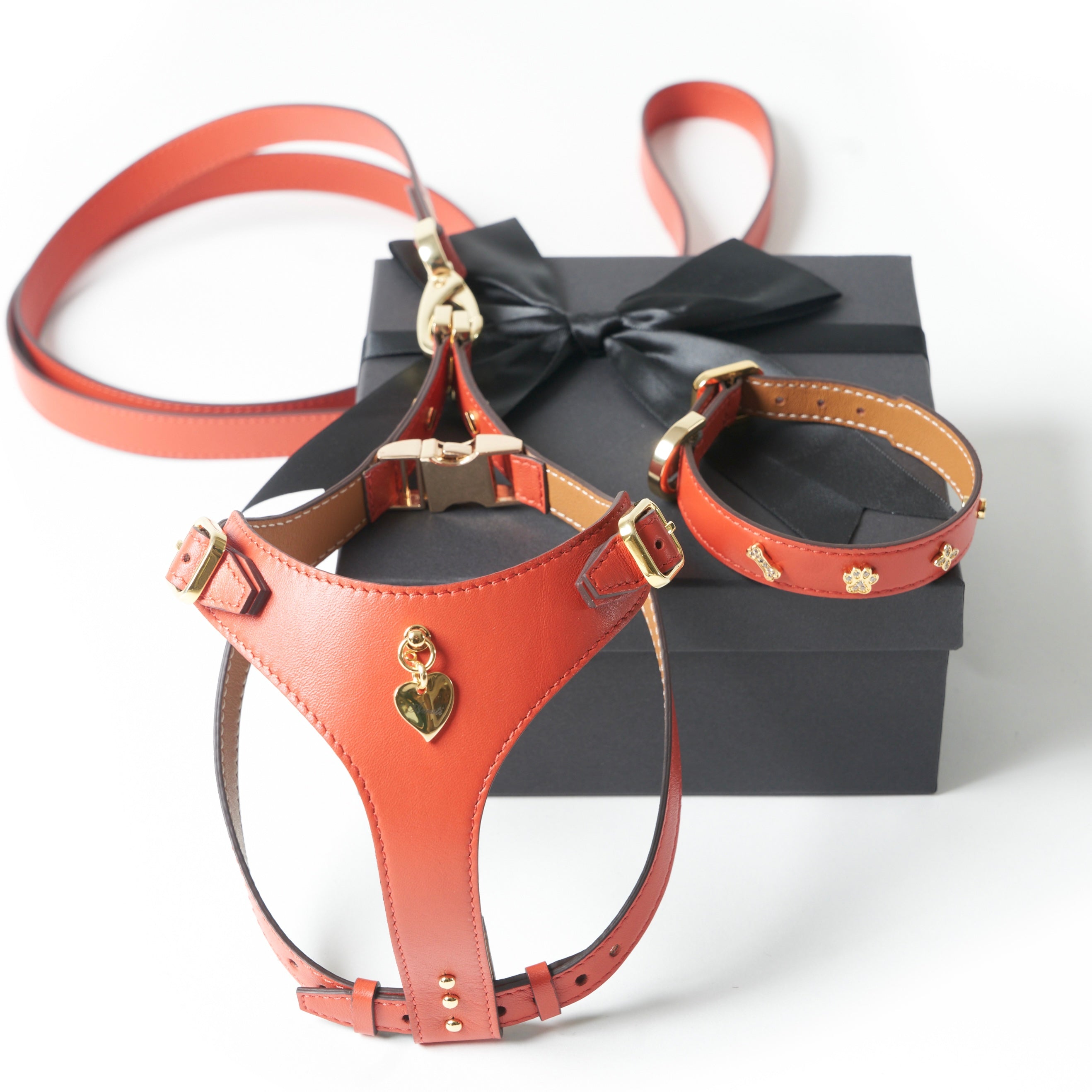 Soft Leather Harness - Corallo