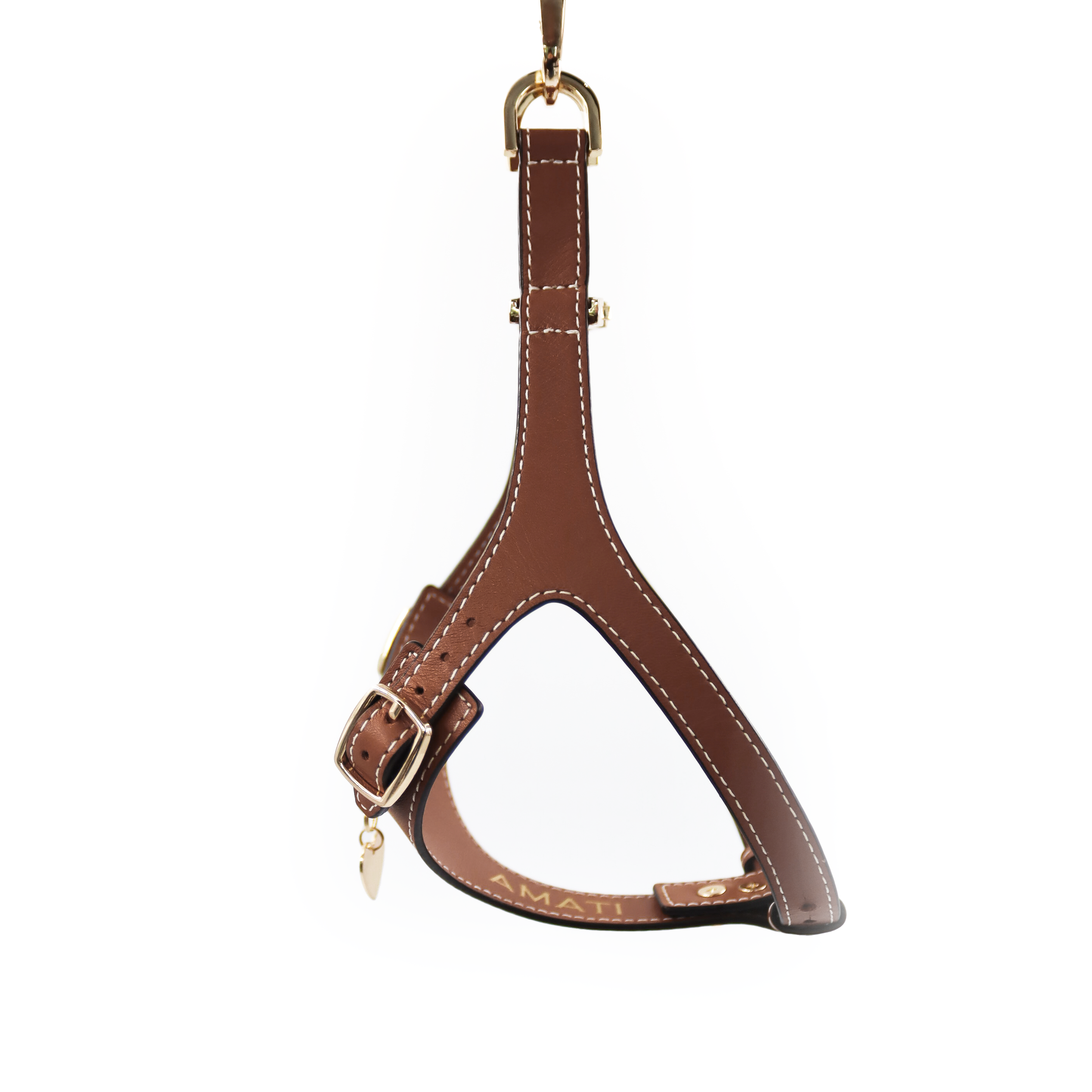 Soft Leather Harness - Marrone