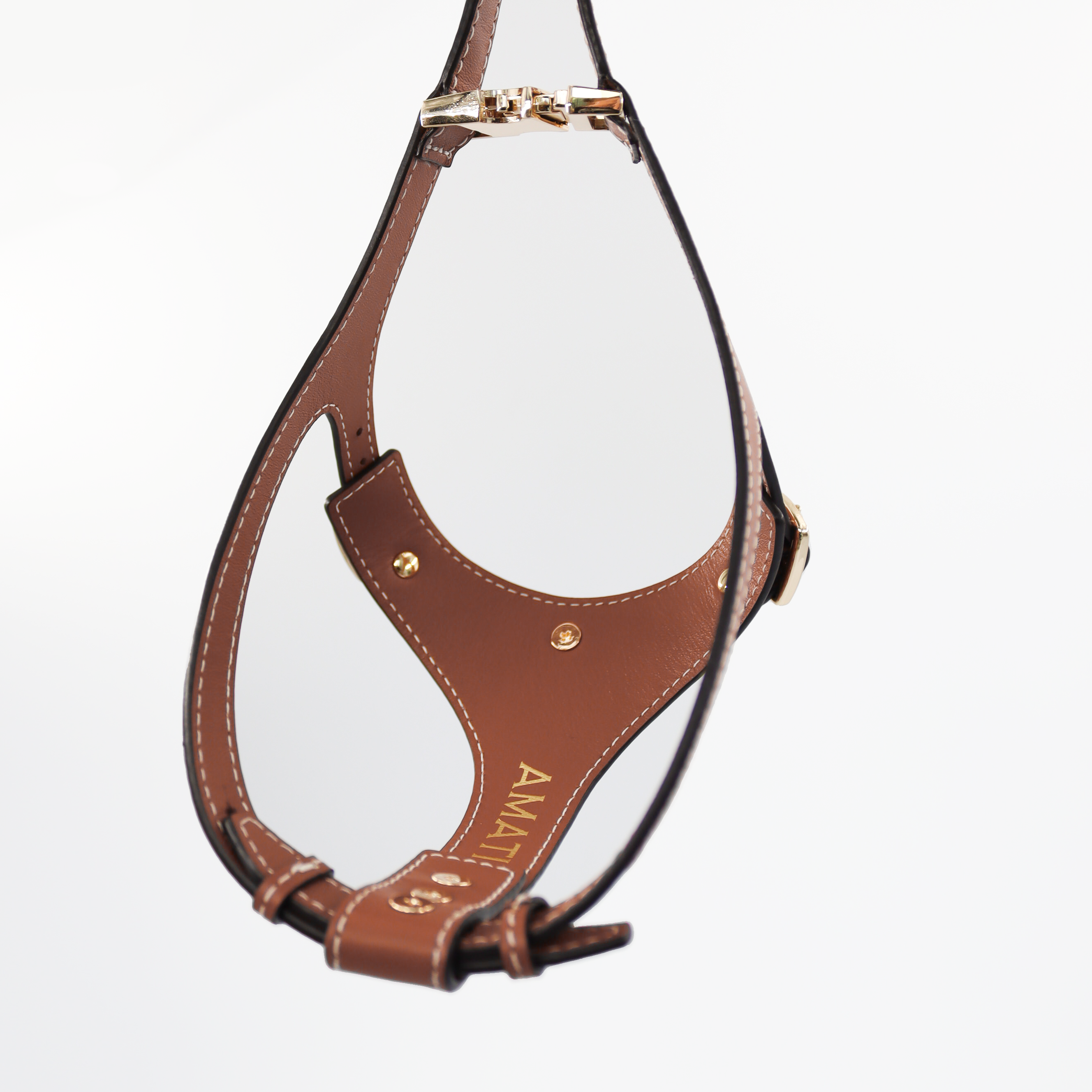 Soft Leather Harness - Marrone