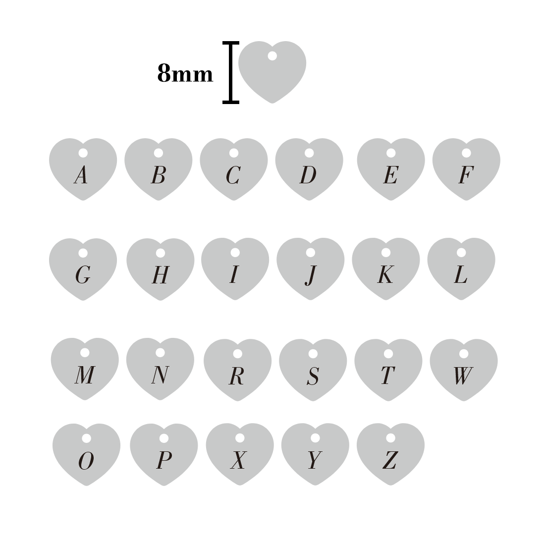 Personalised Matching Heart Necklace - Silver