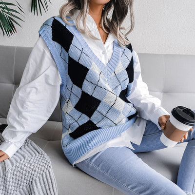 Knitted College Vest