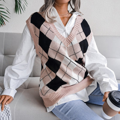 Knitted College Vest