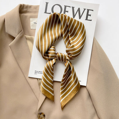 Striped Silk Scarf