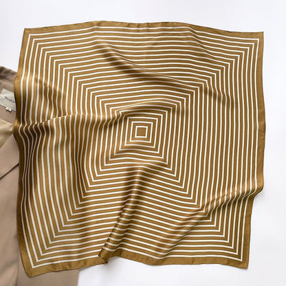 Striped Silk Scarf
