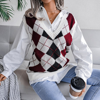 Knitted College Vest