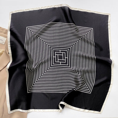 Striped Silk Scarf