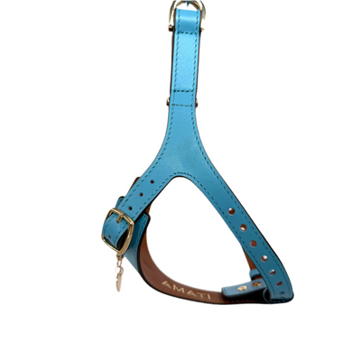 Soft Leather Harness - Blue