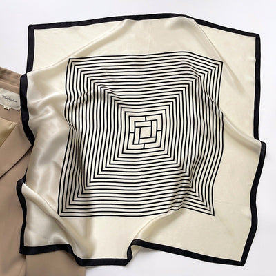 Striped Silk Scarf