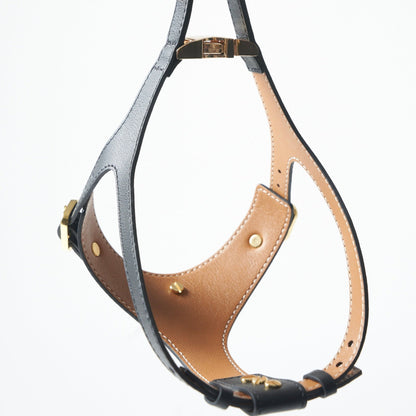 Soft Leather Harness - Nero