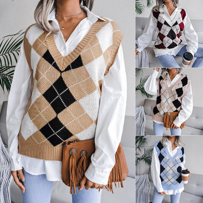 Knitted College Vest