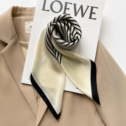 Striped Silk Scarf