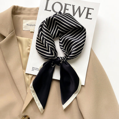 Striped Silk Scarf