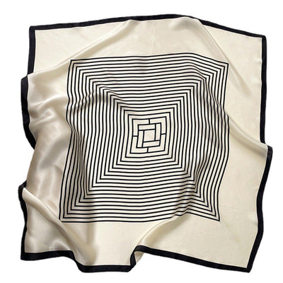 Striped Silk Scarf