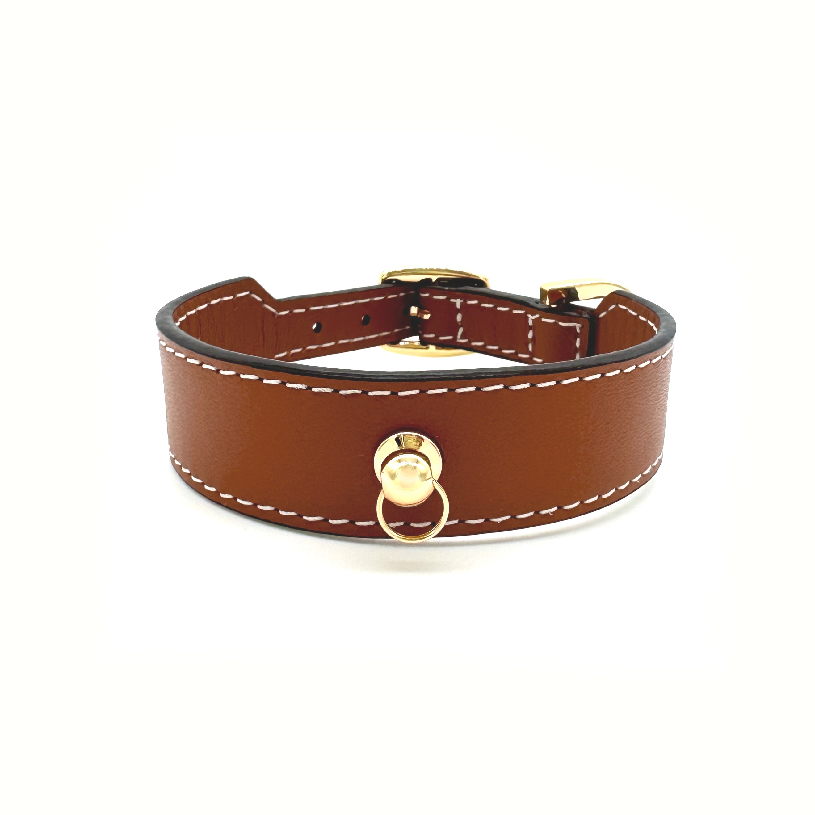Soft Nametag Collar - Marrone