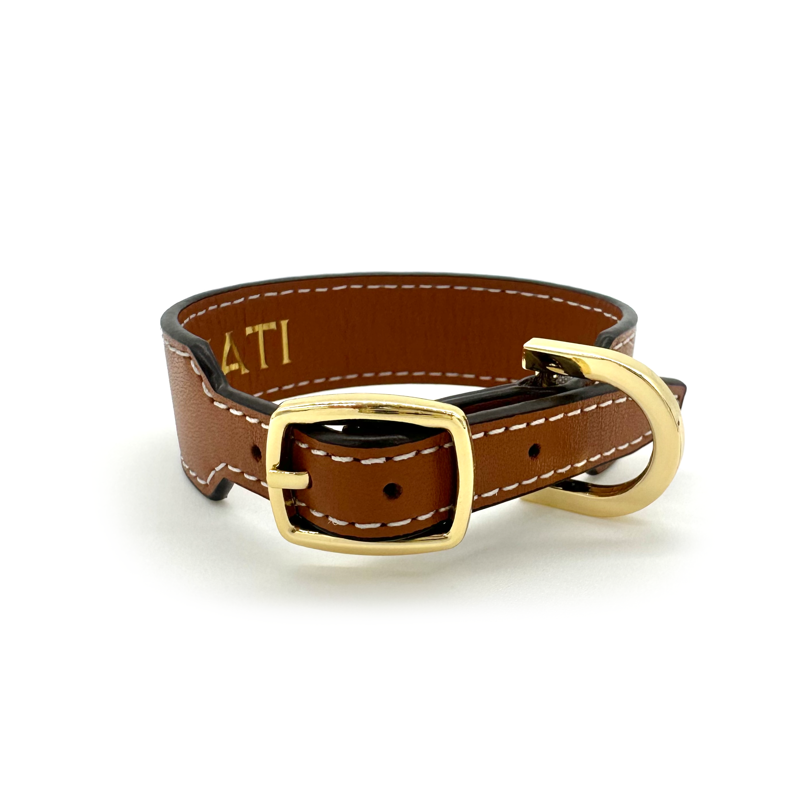 Soft Nametag Collar - Marrone