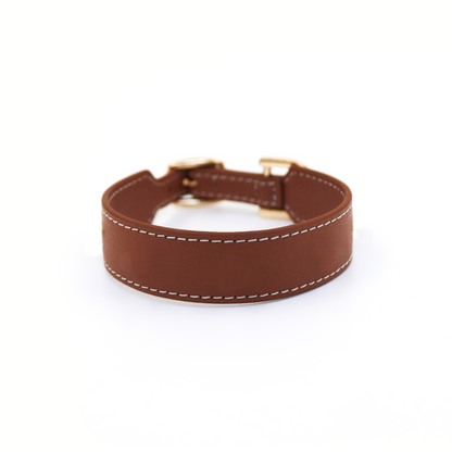 Plain Collar - Marrone