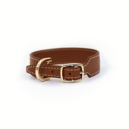 Plain Collar - Marrone