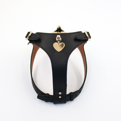 Soft Leather Harness - Nero