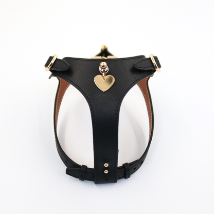 Soft Leather Harness - Nero