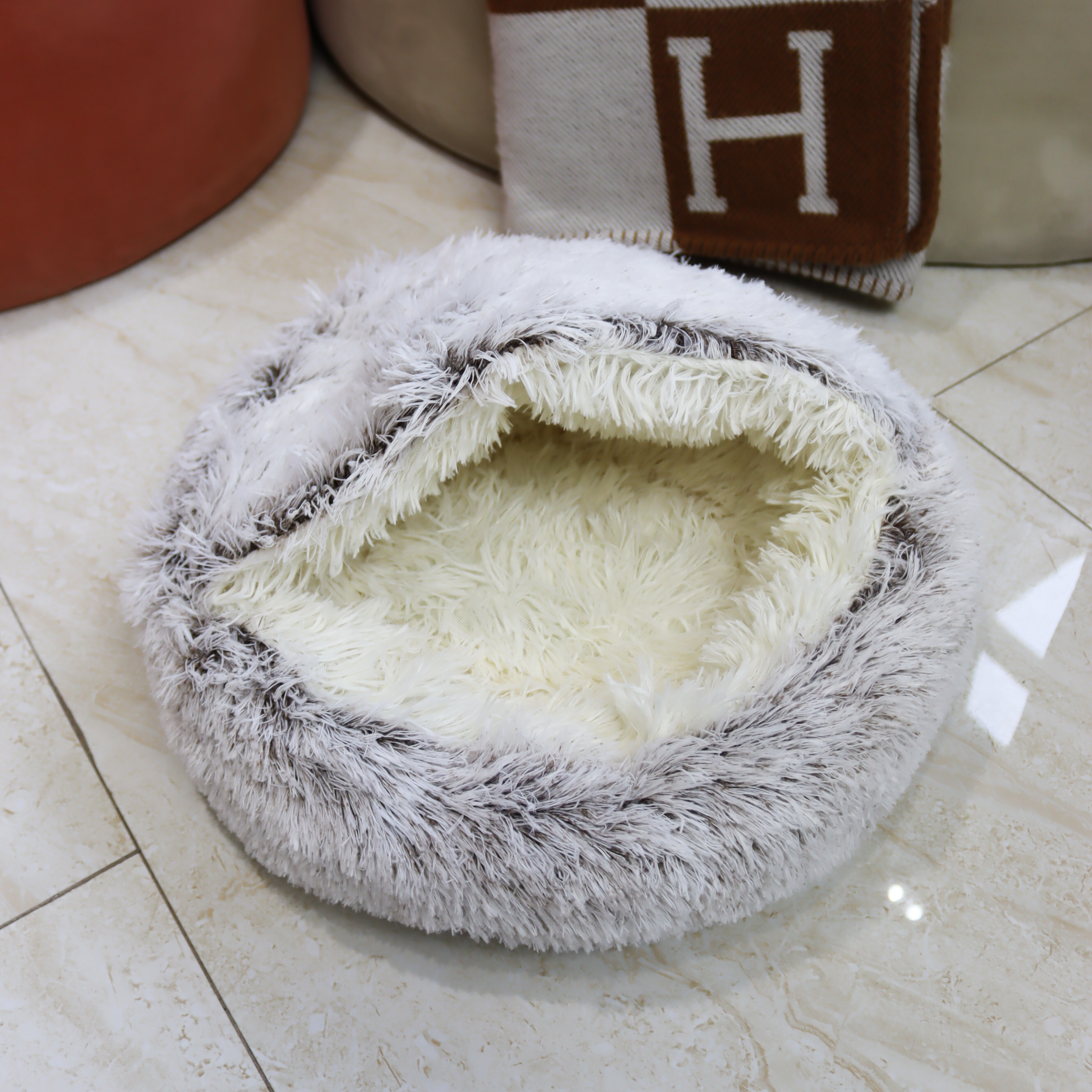 Dog Nest Bed - Cappuccino