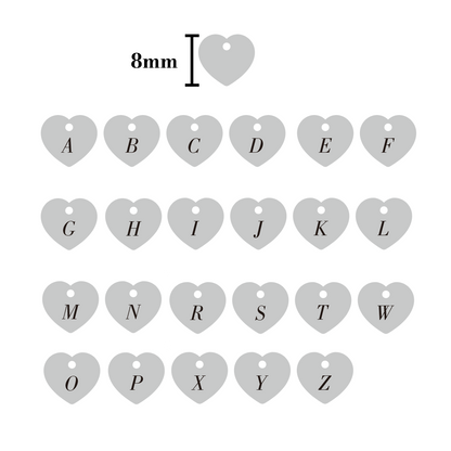 Personalised Matching Heart Necklace - Silver
