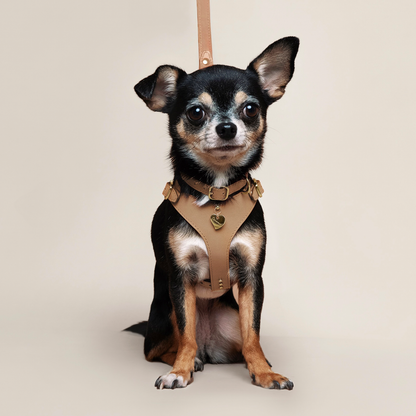 Soft Leather Harness - Cappuccino